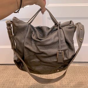 Inniu Italian grey leather handbag